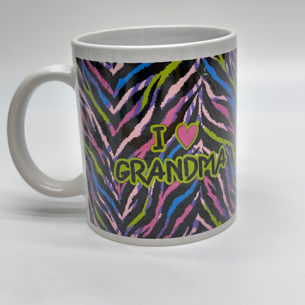 Colorful Animal Print‎ 'I Love Grandma' Mug